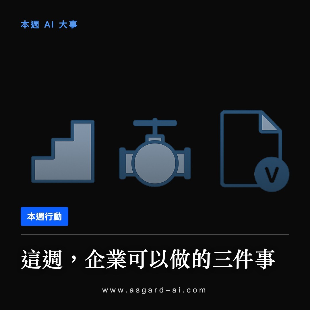 這週,企業可以做的三件事